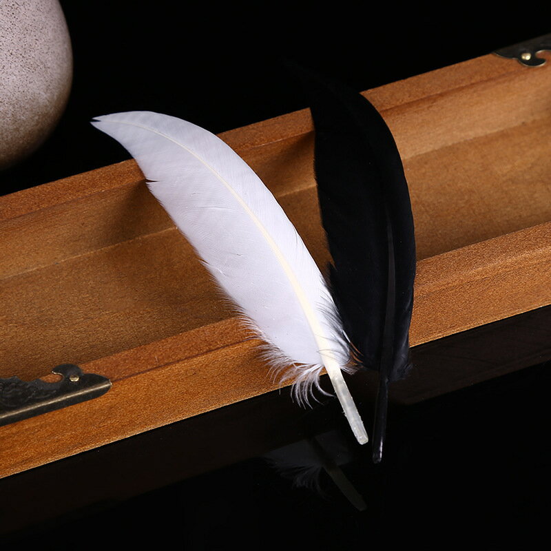 50根鵝彎羽毛天鵝毛 雙色可選飾品配件裝飾材料