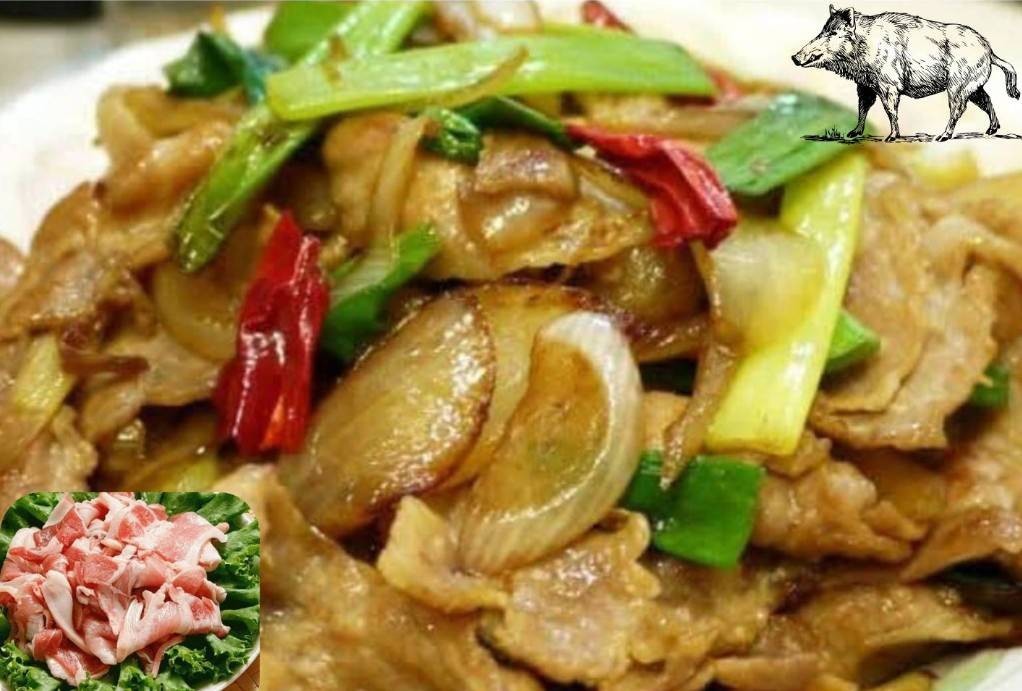 【陸霸王】精選山豬肉片600g(一台斤)/包 #山產 #快炒 #豬肉 #山豬肉切片