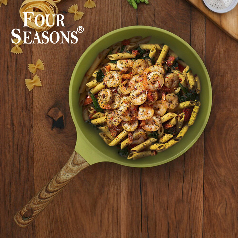 韓國FourSeason 28cm/30cm 四季橄欖綠平煎鍋(IH)
