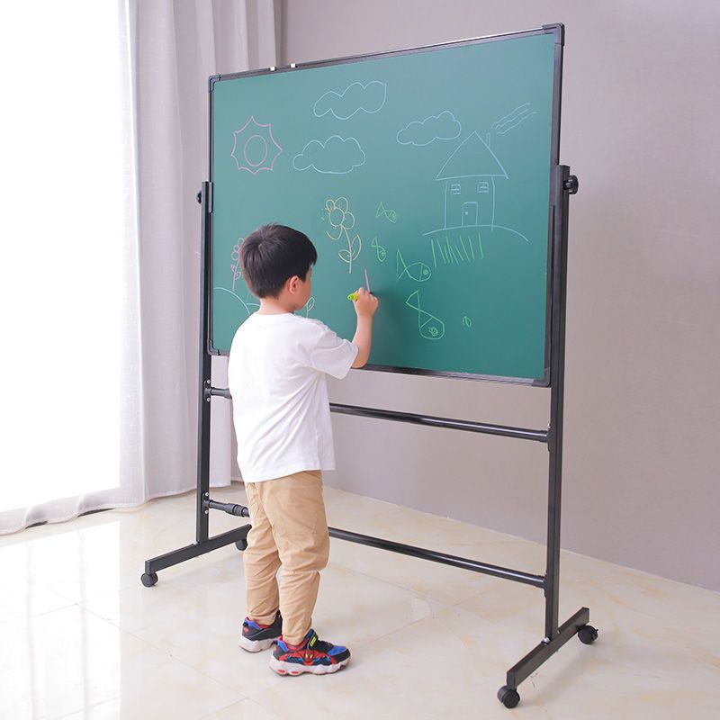 白板寫字板支架式可移動黑板家用兒童小黑板掛式教學培訓辦公商用-快速出貨