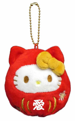 【震撼精品百貨】Hello Kitty 凱蒂貓~日本Sanrio三麗鷗 KITTY絨毛玩偶吊飾-達摩愛*11465