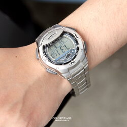 CASIO卡西歐月球潮汐電子鋼錶【NEC42】柒彩年代