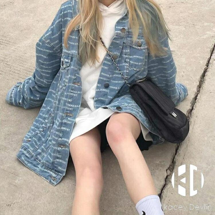 牛仔外套推薦到牛仔外套女春季短款復古港味休閒外套【聚物優品】就在聚物優品推薦牛仔外套