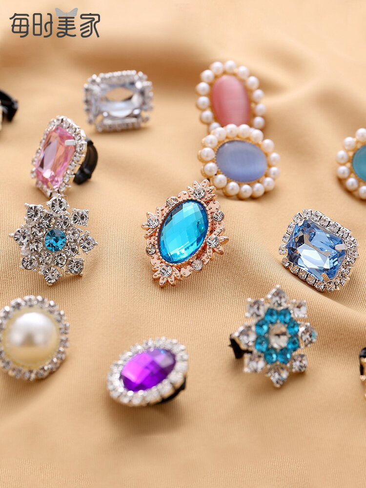 鞋帶扣空軍一號AF1復古仿鉆石寶石水晶扣子裝飾配件diy配飾鞋扣