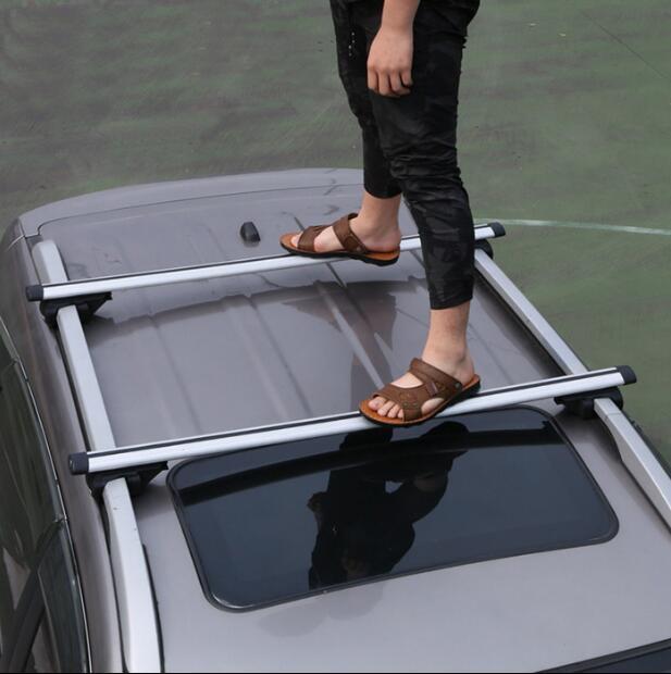 安裝教程 安全防盜汽車通用載重行李架 SUV PV車頂架橫桿旅行架置物貨架鋁合金支架