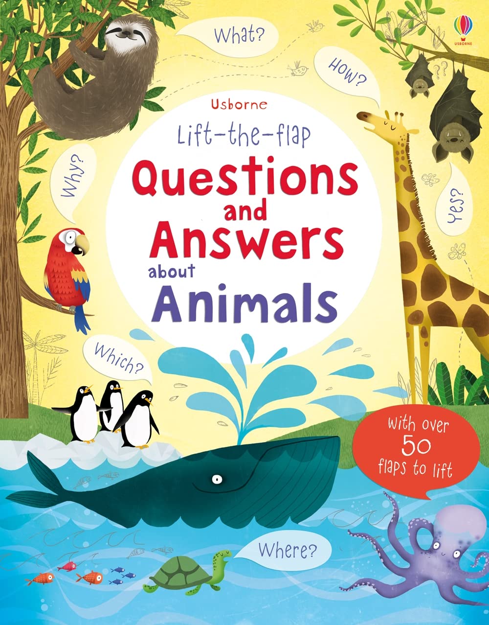 《出清》Usborne Lift-the-flap Questions And Answers About Animals 硬頁翻翻書＊夏日微風＊