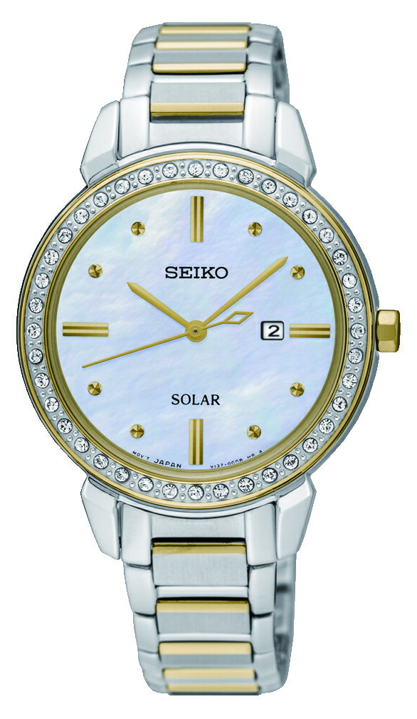 SEIKO 精工 施華洛世奇水晶鑽錶 V137-0CV0K(SUT328P1) 32.1mm