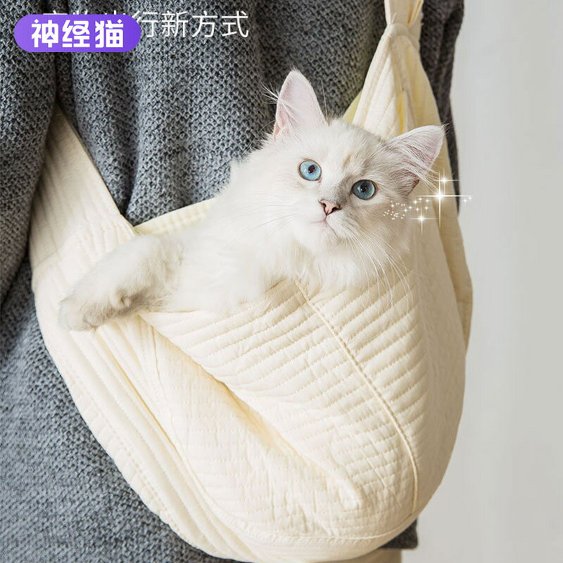 【免運費】貓包外出便攜包貓袋狗狗背包單肩帆布狗包斜跨包泰迪貓咪寵物用品