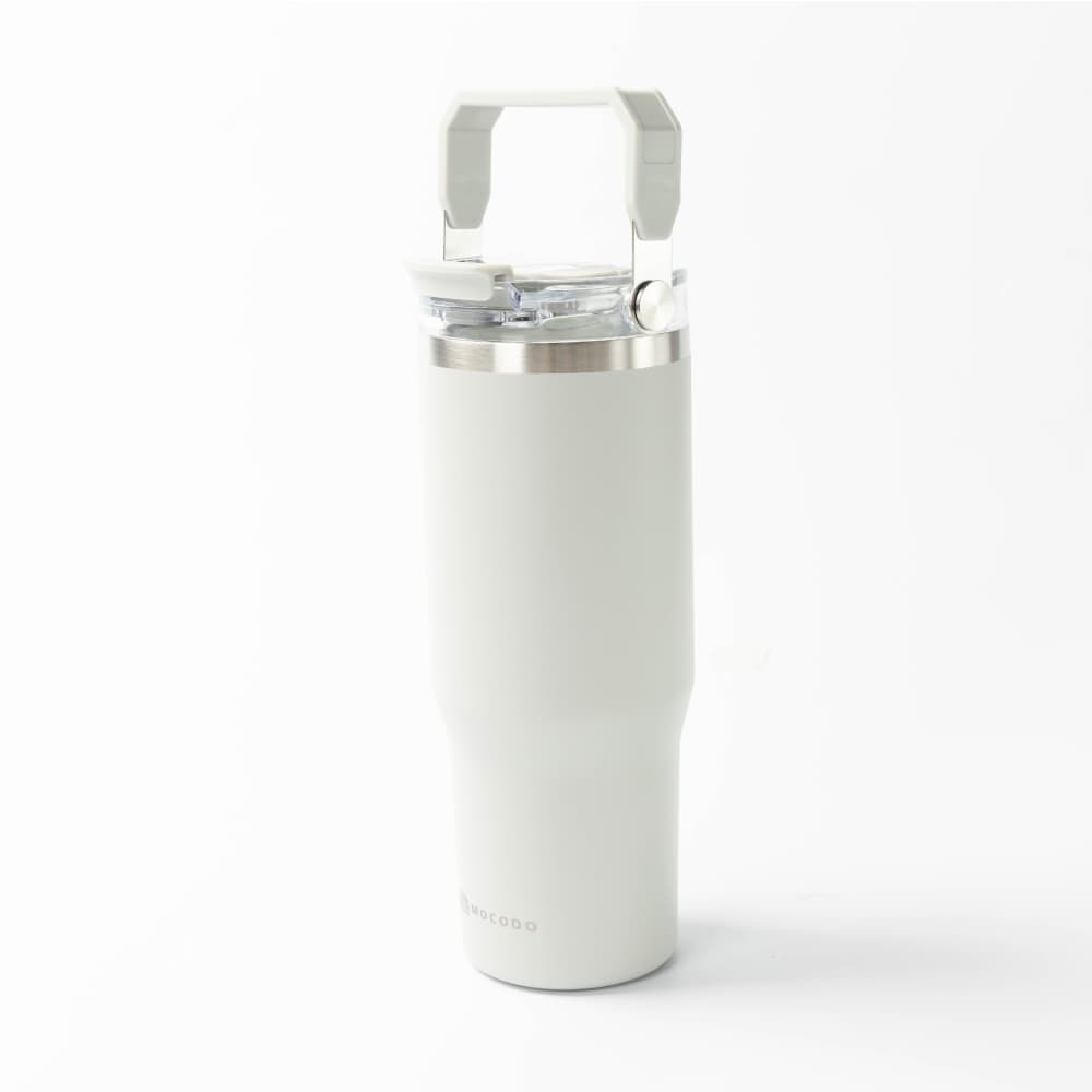 可提式不鏽鋼陶瓷塗層保冰隨行杯 900ML GY NITORI宜得利家居