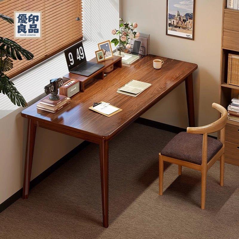 免運 工廠直銷 實木會議桌 辦公桌 電腦桌 書桌 學習桌 書桌學生家用實木腿學習寫字桌辦公桌成人簡易長方形臥室電腦桌子特惠/開立發票 全館折扣 售後保障y5322 1