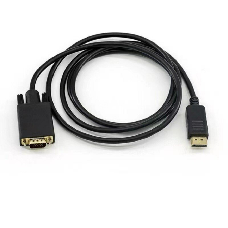 dp轉vga線displayport轉VGA轉接頭線 電腦顯示卡DP口接顯示器連接線【宜家良品百貨】