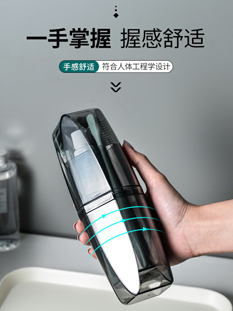 便捷式漱口杯出差旅行收納分裝瓶收納包女男士戶外旅遊洗護套裝