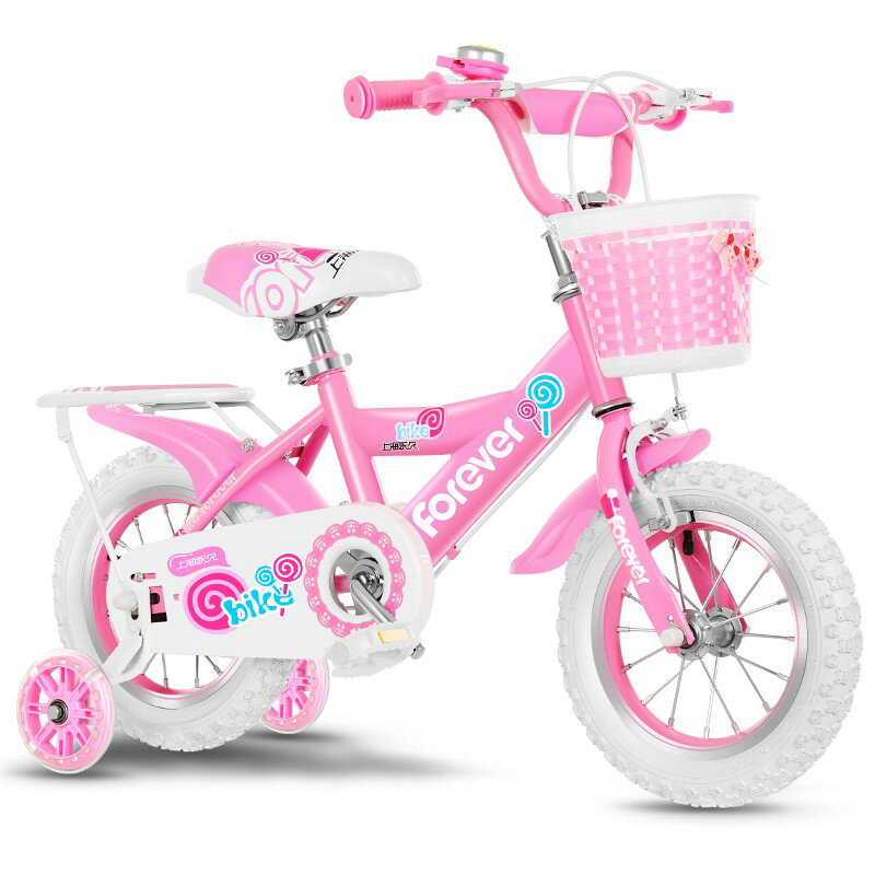 永久兒童自行車女單車女童小男孩公主款女孩腳踏車1-2-3-4-5-6歲7
