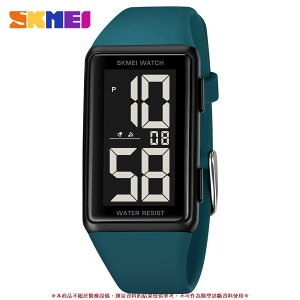 Skmei 時尚手錶男士女士簡約大號 LED 顯示屏手錶矽膠錶帶計時碼表日期時鐘