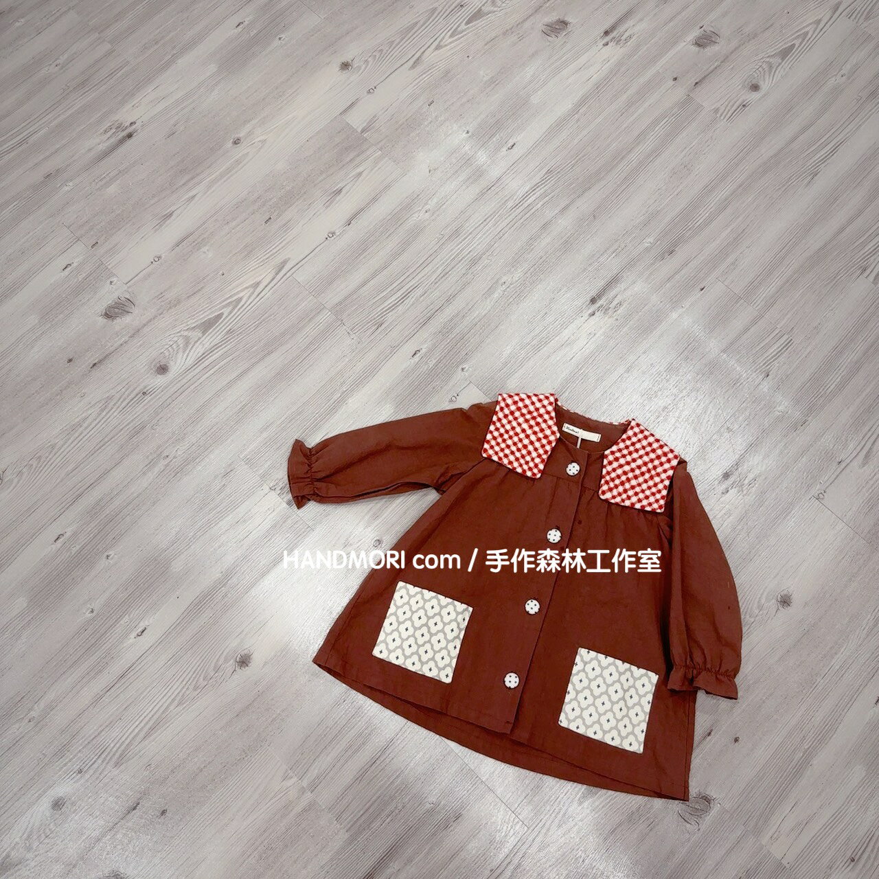 手作森林 品牌原寸紙型 (僅紙型無作法) 水手領外罩衫 罩衫 洋裁紙型 A-105