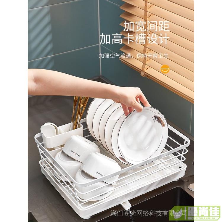新款#廚房碗碟碗盤瀝水架水槽置物架盤子家用放碗晾碗架碗筷餐具收納盒