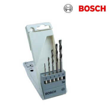 德國BOSCH 博世 五支木工鑽頭六角柄塑膠盒裝 5支木工六角柄鑽頭 2608595525