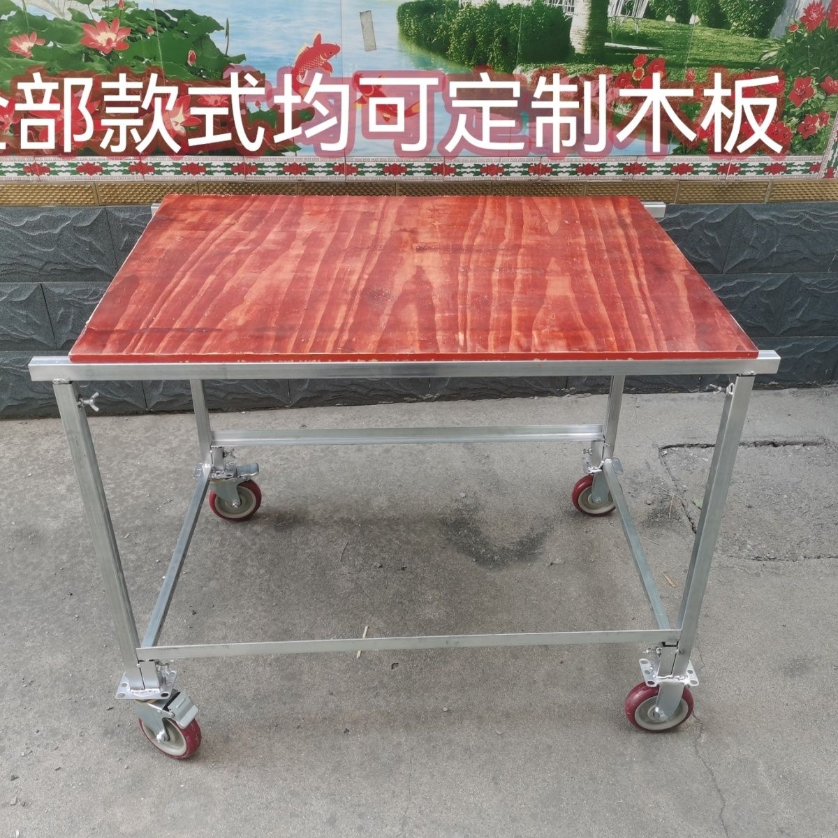 爆殺同行！免運 擺攤小推車 推車 貨架 燒烤貨架 夜市加厚戶外擺攤小推車多功能拆卸燒烤貨架地攤移動神器帶輪便攜 八折下殺 特價出 可開發票