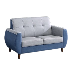【新生活家具】《喬治亞》藍色 灰色 二人 雙人 皮沙發 布紋皮 套房沙發 二人位 台灣製造 工廠直營 訂製沙發