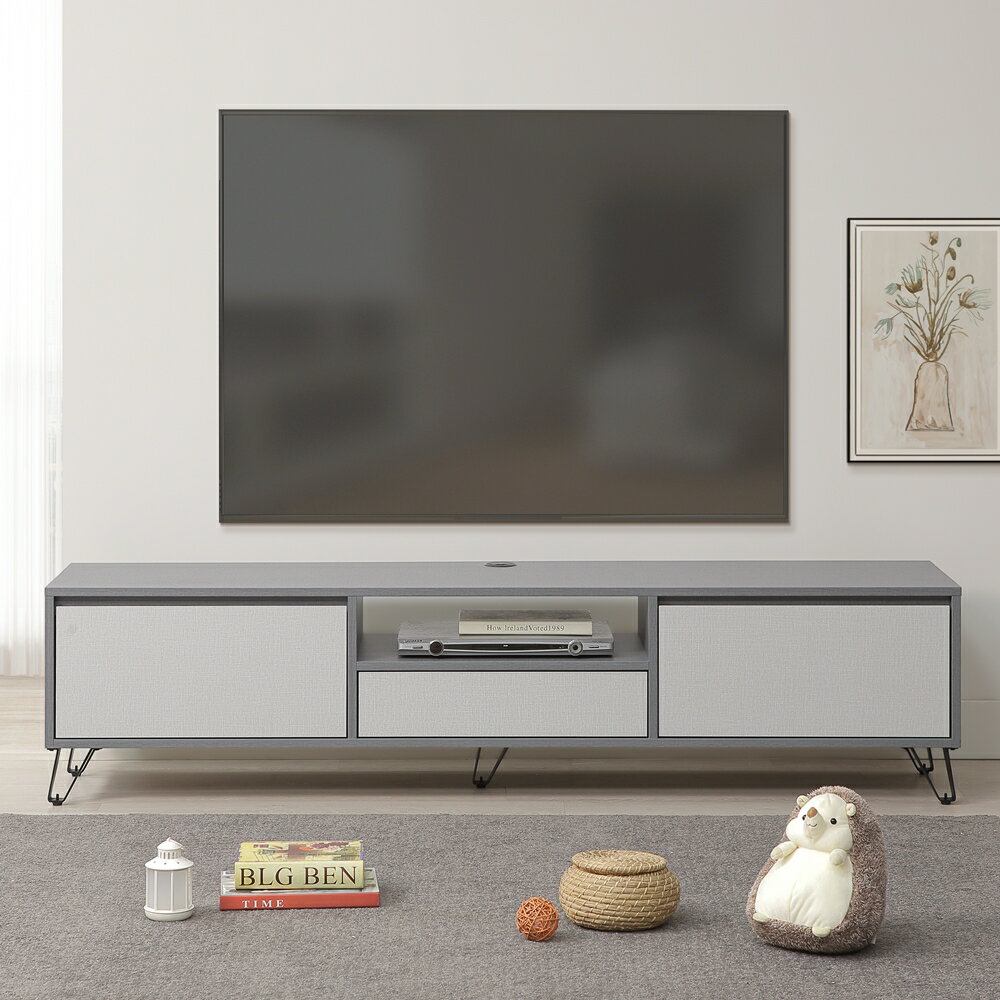 【直人木業】JASPER 現代簡約風電視櫃180cm｜APP結帳再賺4%點數#雙11狂購節 1