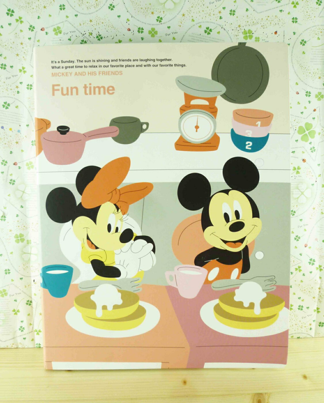 【震撼精品百貨】Micky Mouse 米奇/米妮 文件夾-米奇與米妮吃飯 震撼日式精品百貨
