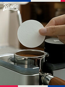 意式咖啡機手柄圓形粉碗專用濾紙摩卡壺58mm通用100片過濾