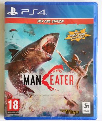 美琪PS4遊戲 食人鯊 深海狂鯊 大白鯊 Maneater SHARK  英文中文