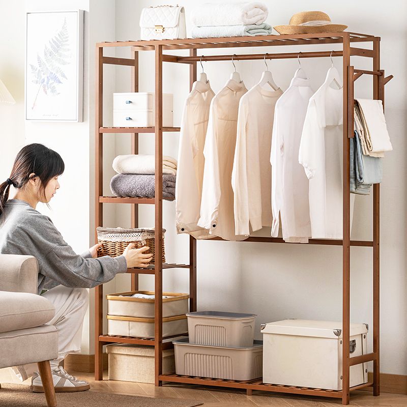 掛衣架臥室落地衣帽架簡易家用衣服置物架子室內小衣櫃房間晾衣架
