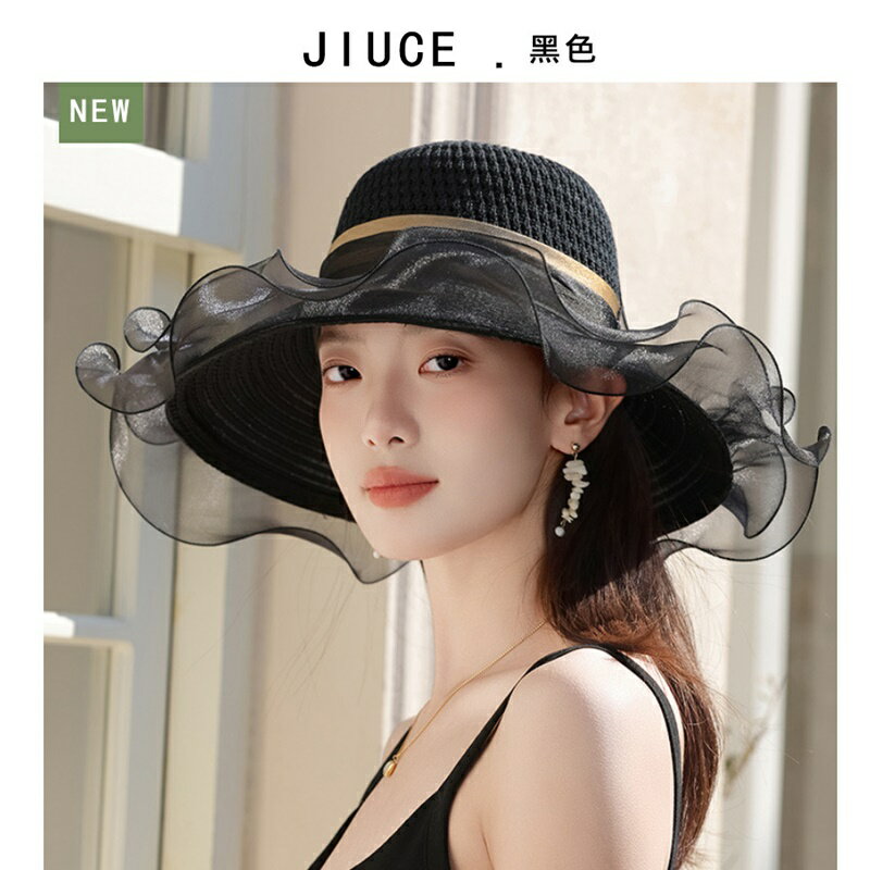 現貨+預購 防曬帽機能戶外遮陽帽大帽簷登山帽透氣速乾-氣質優雅女帽子8色74kv88【獨家進口】【米蘭精品】