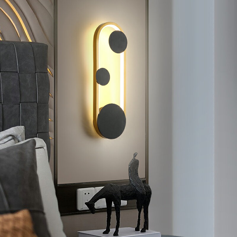 免運 壁燈臥室床頭燈現代簡約客廳書房家用樓梯LED創意過道走廊墻壁燈