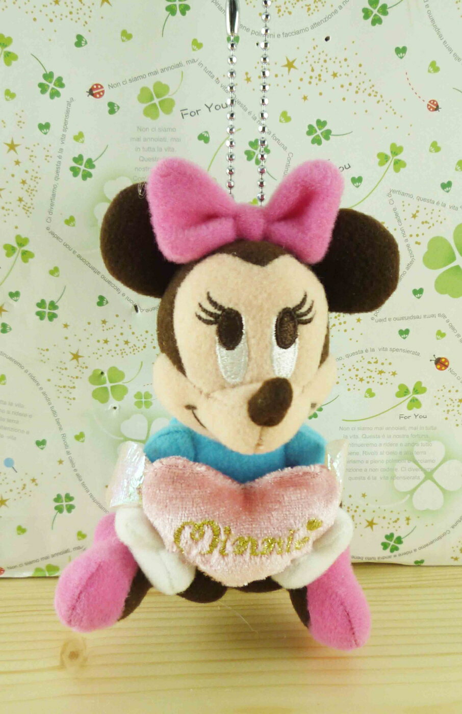 【震撼精品百貨】Micky Mouse 米奇/米妮 絨毛鑰匙圈-米妮 震撼日式精品百貨
