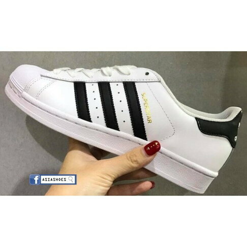 帝安諾 實體店面adidas Superstar 白底黑線金標白黑愛迪達金標貝殼鞋男女實體店面 全館超取 399免運 Dianno