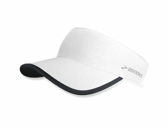 [陽光樂活] BROOKS 慢跑帽 中空帽 Run-Thru Visor-BK280338100 白