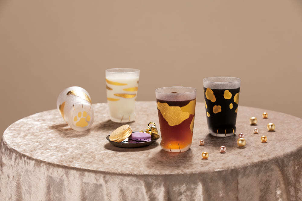現貨正品 日本Aderia 金箔貓腳杯 貓咪 貓掌造型肉球玻璃杯 Coconeco 動物玻璃杯 300ml 3款任選 / 單入盒裝 當天出貨