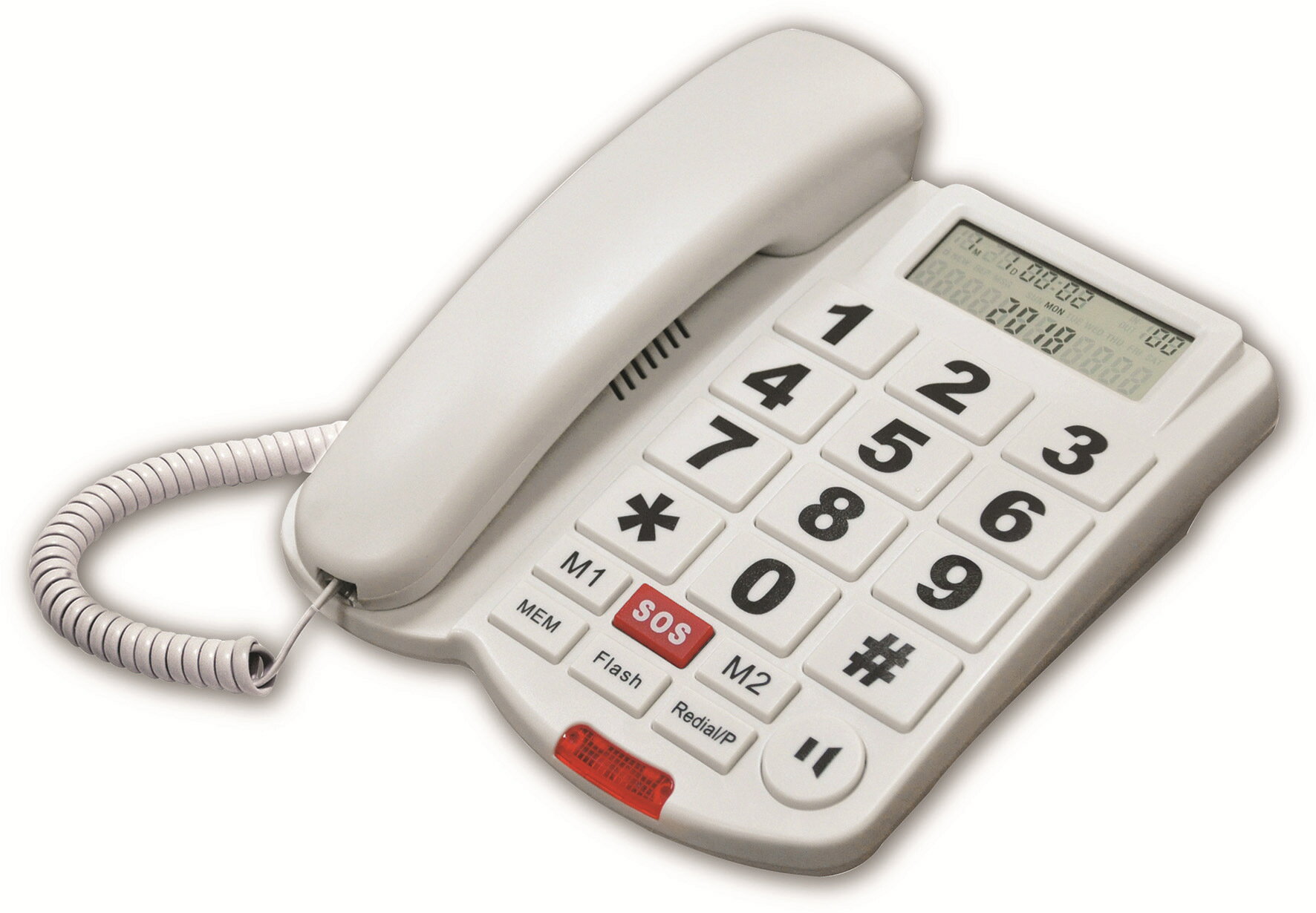 大字鍵電話機老人機音量可調節一鍵求救來電顯示遠距離通話免提