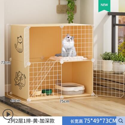 貓籠別墅超大自由空間家用貓砂盆室內兩層帶廁所貓咪寵物貓舍貓屋