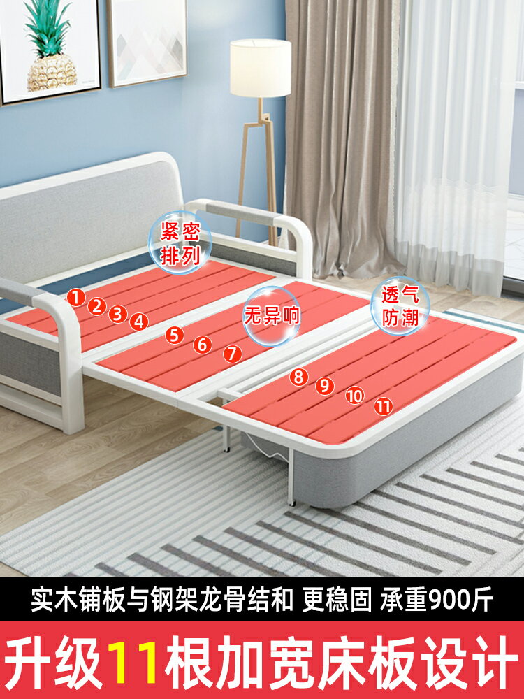 沙發床折疊兩用客廳多功能雙人小戶型坐臥兩用網紅款可伸縮單人床