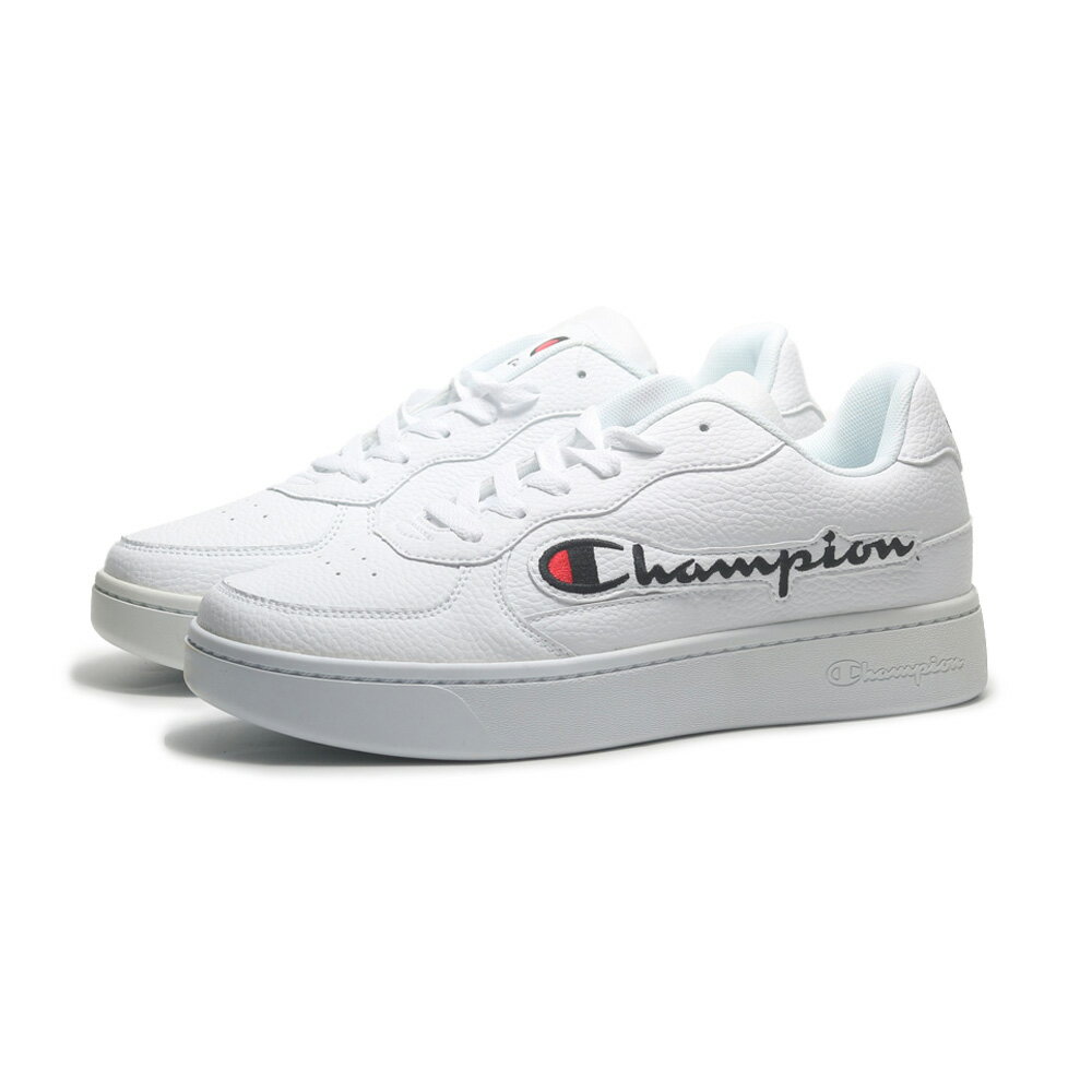 【滿千折百】CHAMPION 休閒鞋 C-YESS 2.0 白 皮革 男 MSUS308801