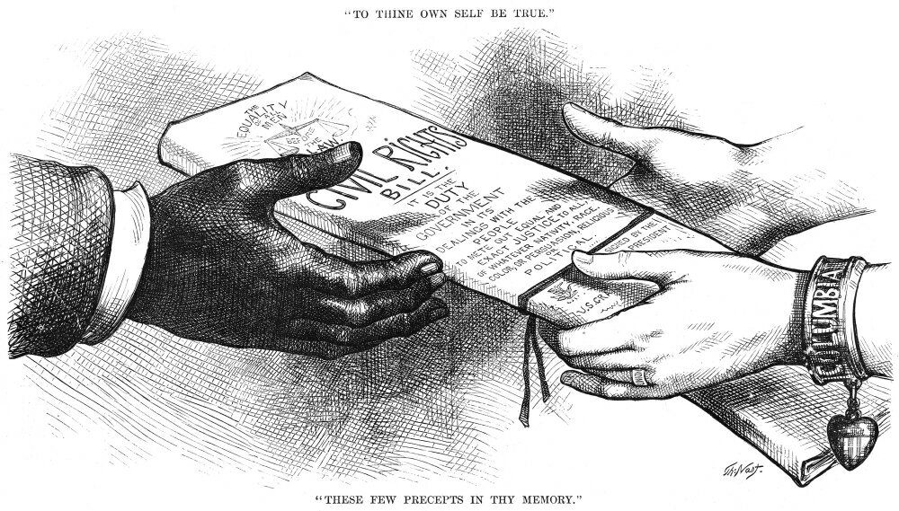 Posterazzi Cartoon Civil Rights 1875 NTo Thine Own Self Be True