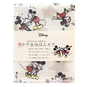 【震撼精品百貨】Micky Mouse_米奇/米妮 ~日本Disney迪士尼 日本製紗布巾 手帕-米妮&米奇*14423