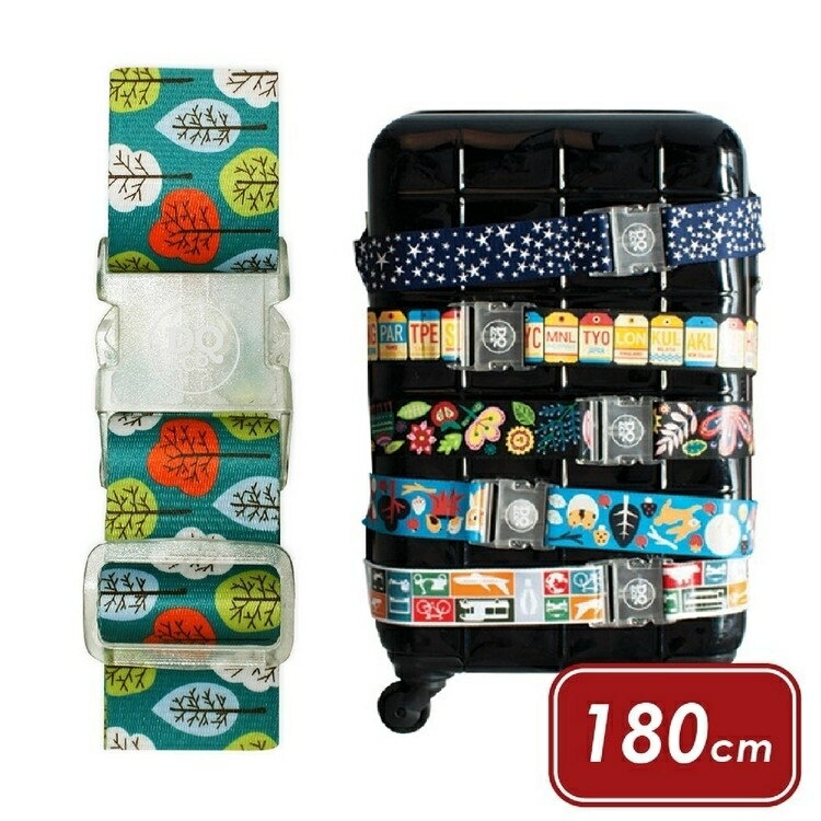 《DQ&CO》行李綁帶(童話樹180cm) | 行李箱固定帶 扣帶 束帶 綑綁帶 旅行箱帶