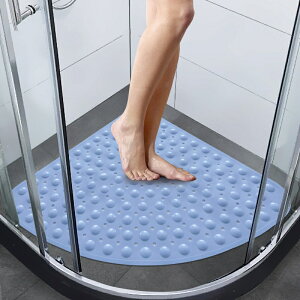 大號扇形淋浴墊子浴室防滑墊洗澡淋浴房地墊家用衛生間吸盤防摔墊