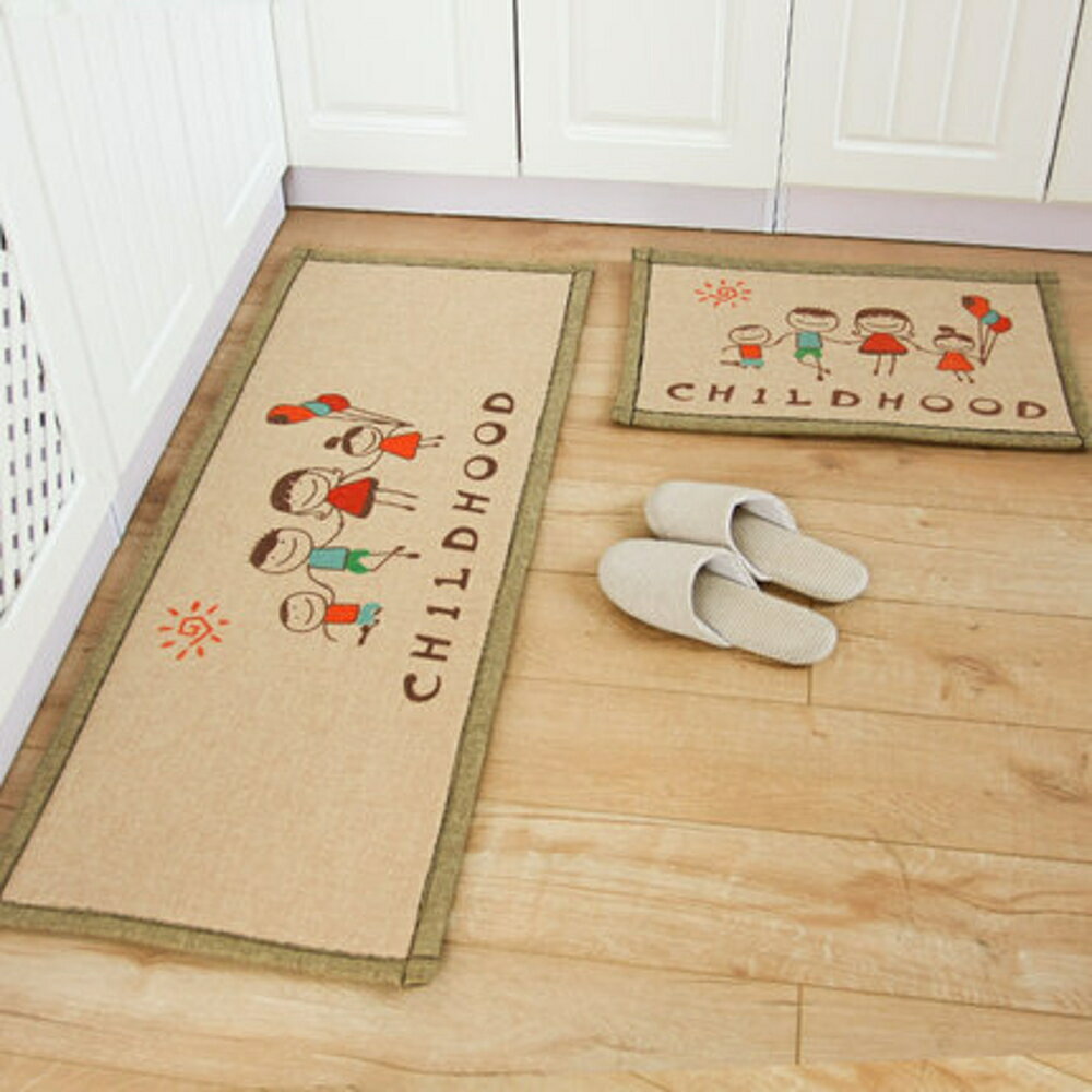 可愛創意地墊 廚房浴室客廳吸水長條防滑地毯 40*120cm