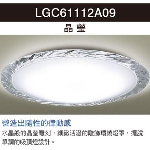 Panasonic 國際牌 LED 36.6W 遙控吸頂燈 LGC61112A09 晶瑩 日本製 好商量~