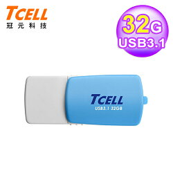 【TCELL 冠元】Type-C USB3.1 32GB 雙介面 OTG 隨身碟/棉花糖藍【三井3C】