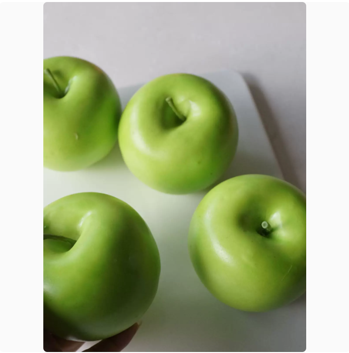 【滿299出貨】青蘋果假模擬水果蔬菜 樣品屋餐桌水果盤裝飾戶外野餐攝影拍照道具 模擬水果 模擬模型 模擬蘋果