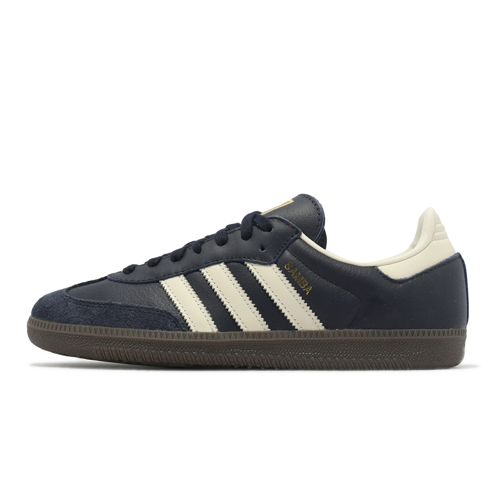 adidas 德訓鞋 Samba OG 男鞋 女鞋 海軍藍 奶油黃 復古 麂皮 休閒鞋 焦糖底 愛迪達 ID2056