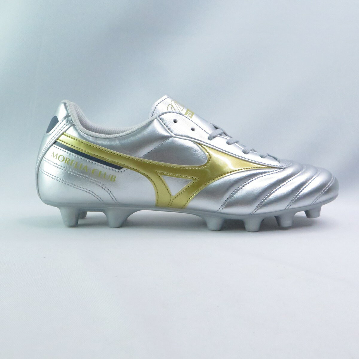 Mizuno P1GA251604 MORELIA II CLUB 男款足球鞋 銀x金【iSport愛運動】