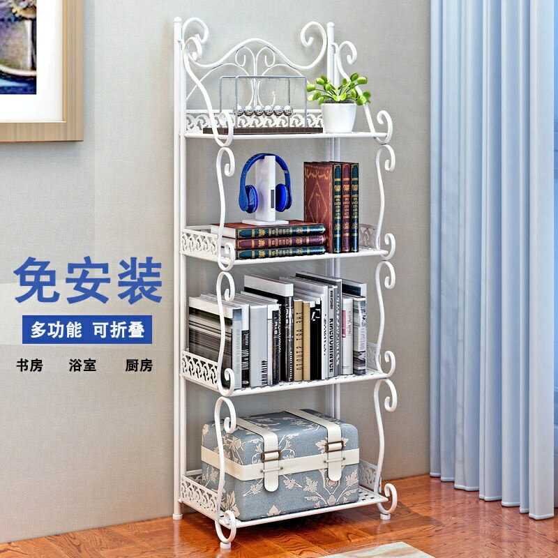 【優選精品】簡易書架 落地現代簡約 家用多功能客廳多層置物架 兒童學生收納書櫃