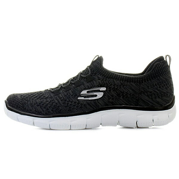 【SKECHERS】 EMPIRE 運動鞋 休閒鞋 黑色 女鞋-12418BKW